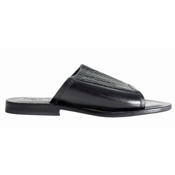 Owen Black Leather Sandals, Mens Italian Shoes main image 9